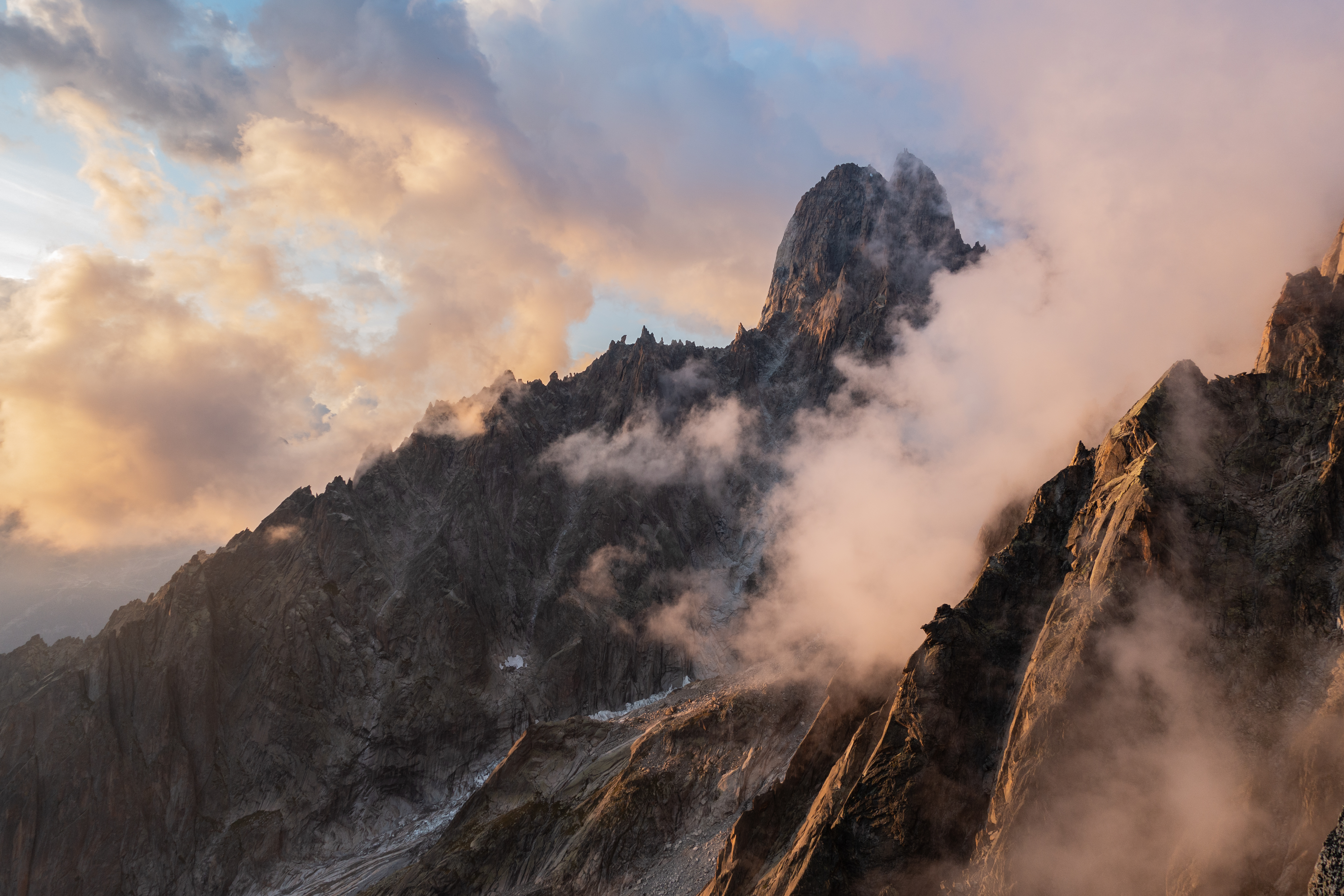 Dru and the Charpoua Basin, Chamonix