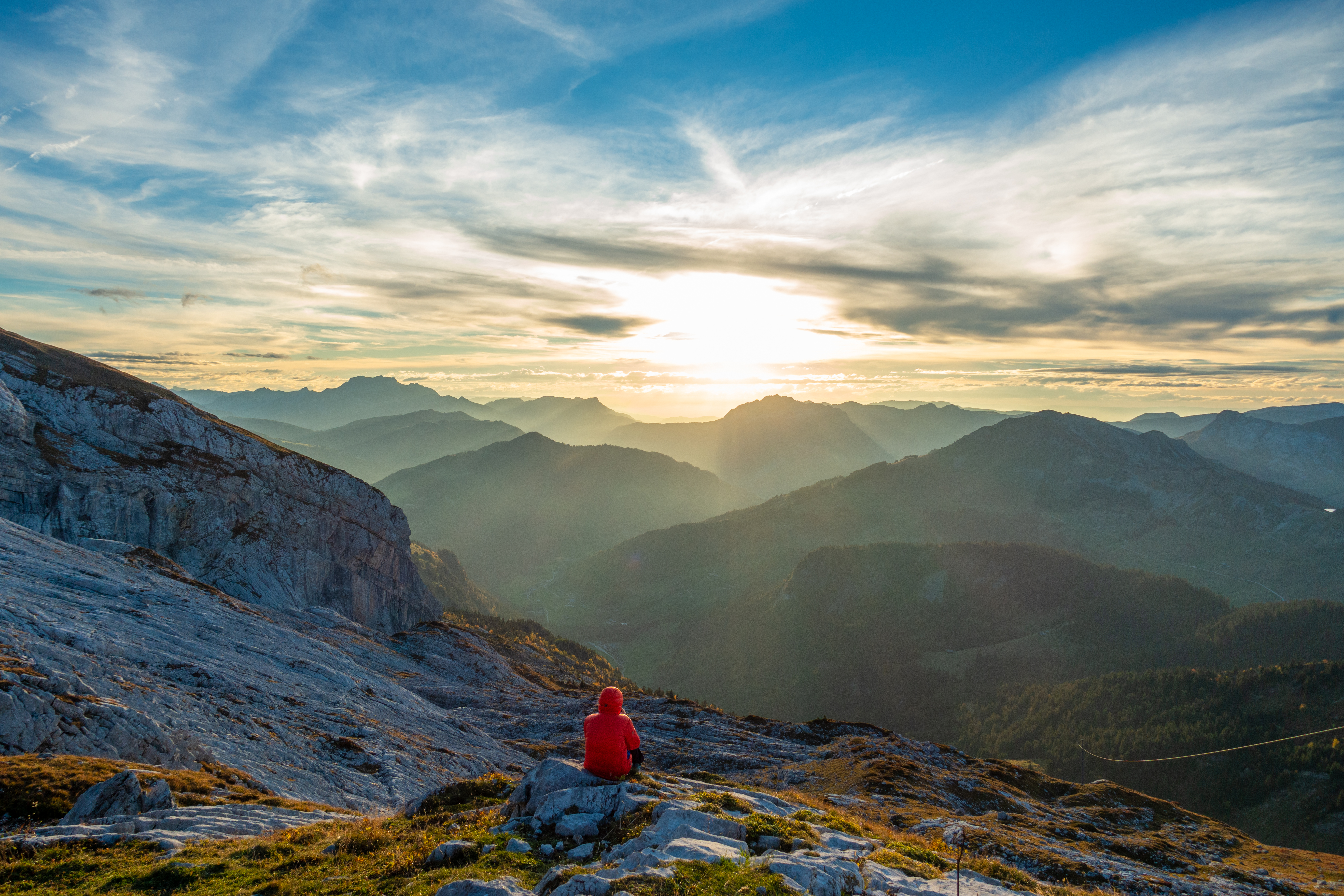 Sunset in the Aravis, Haute Savoie