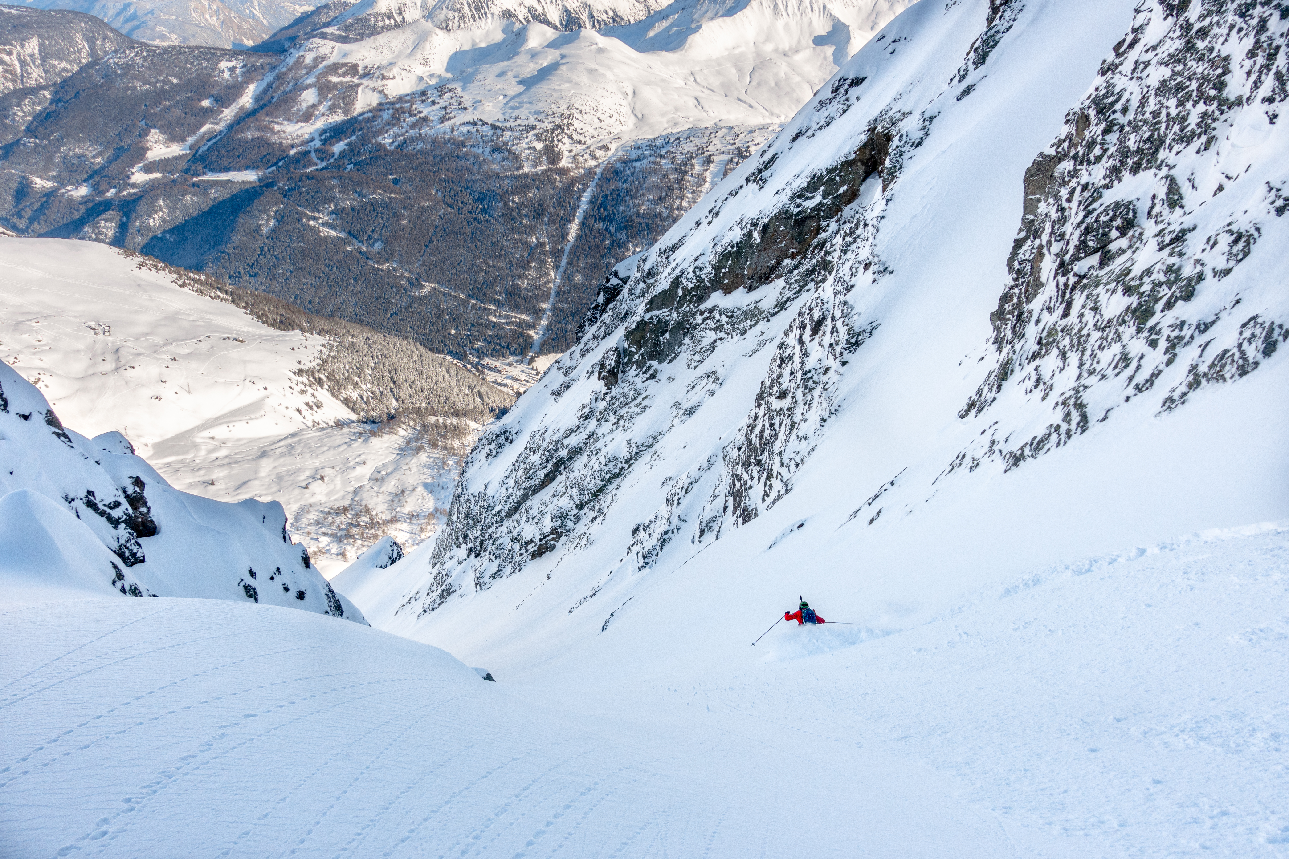 NE Couloir, Cornes du Loriaz