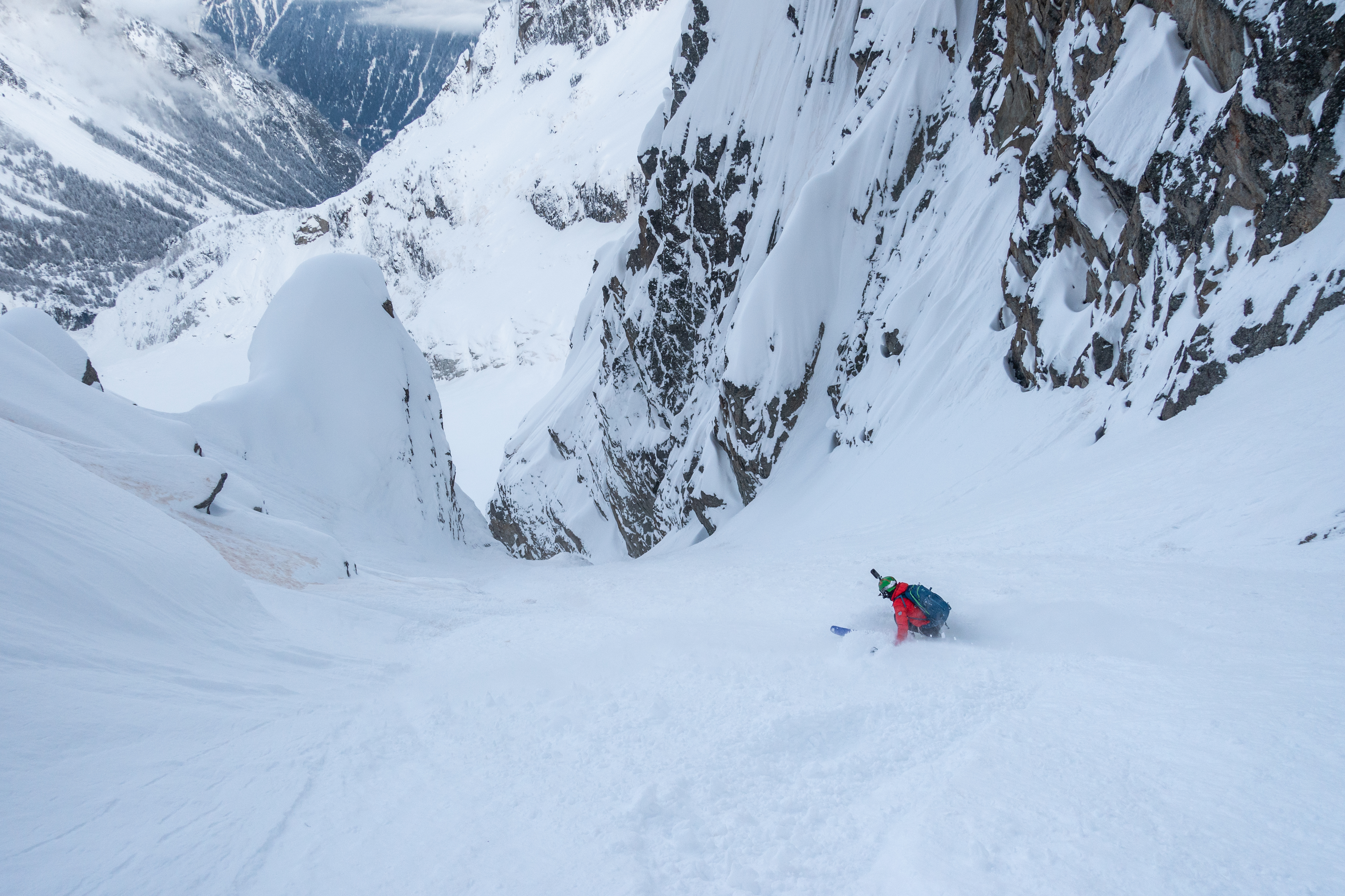ENE Couloir, Pointes des Plines