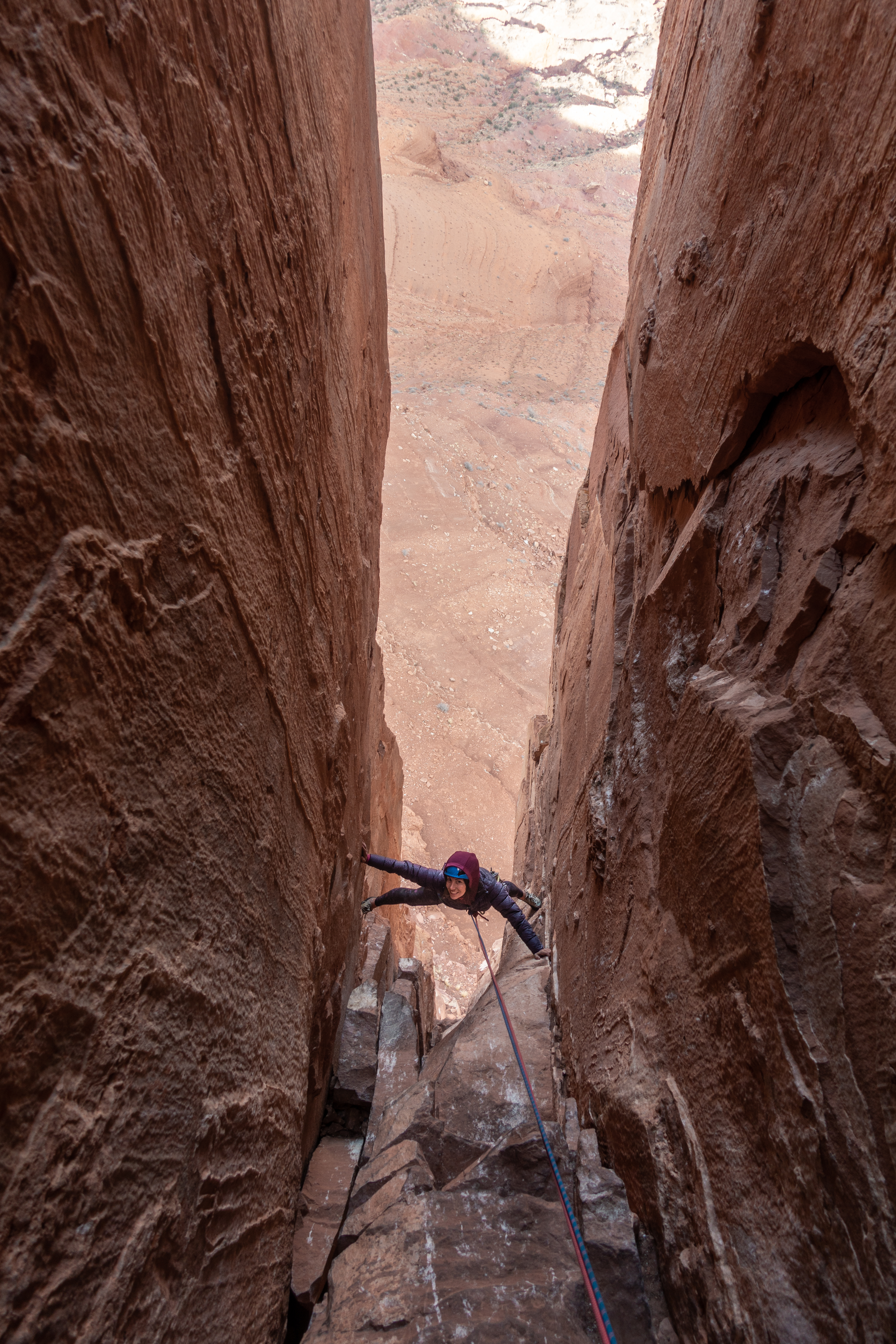 North Chimney, Castleton Tower, Moab